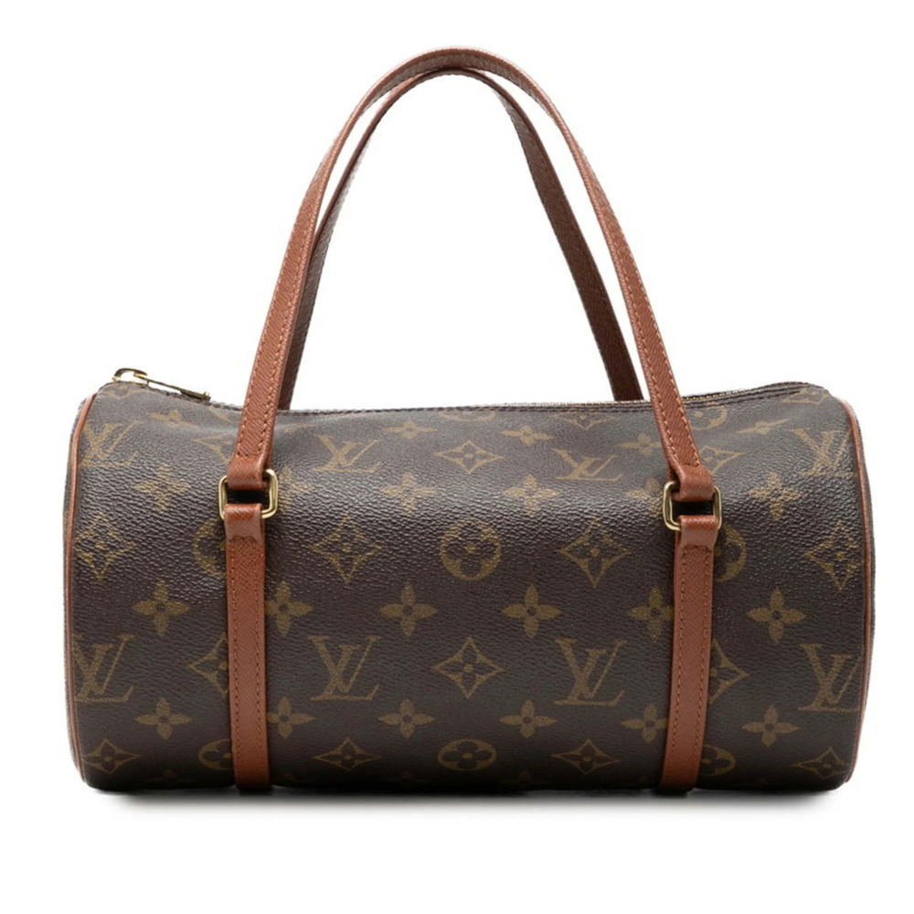 LOUIS VUITTON Brown Monogram Leather Papillon 26 Bag